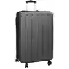 Image de vidaXL Valise avec verrouillage Gris foncé 50 x 30 x 76 cm Plastic ABS