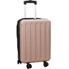 Image de vidaXL Valise doré Rose 34 x 23 x 55.5 cm Plastic ABS, Valise Moderne rectangulaire, Bagage résistant, Pratique et stylée, idéale pour Vos Voyages