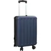 Image de vidaXL Valise Bleu foncé 34 x 23 x 55.5 cm Plastic ABS, Valise Moderne rectangulaire, Bagage résistant, Pratique et stylée, idéale pour Vos Voyages