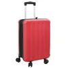 Image de vidaXL Valise avec Verrouillage Rouge 34 x 23 x 55.5 cm Plastic ABS, Valise Moderne rectangulaire, Bagage résistant, Pratique et stylée, idéale pour Vos Voyages