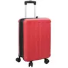 Image de vidaXL Valise avec verrouillage Rouge 43 x 27 x 66 cm Plastic ABS