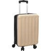 Image de vidaXL Valise Champagne 34 x 23 x 55.5 cm Plastic ABS, Valise Moderne rectangulaire, Bagage résistant, Pratique et stylée, idéale pour Vos Voyages
