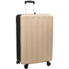 Image de vidaXL Valise avec Verrouillage Champagne 50 x 30 x 76 cm Plastic ABS, Valise Moderne rectangulaire, Bagage résistant, Pratique et stylée, idéale pour Vos Voyages