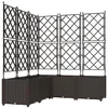 Image de vidaXL Cache-Pot de Jardin 5 pcs Marron 120 x 120 x 143 cm Acier, Jardin et terrasse, Pot Moderne en Acier, résistant aux intempéries, Support Durable, déco pour Patio