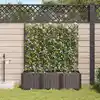 Image de vidaXL Cache-pot de jardin 3 pcs Marron Acier