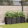 Image de vidaXL Cache-pot de jardin 4 pcs Marron Acier