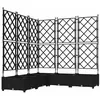 Image de vidaXL Cache-Pot de Jardin 5 pcs Noir 120 x 120 x 125,5 cm Acier, Jardin et terrasse, Pot Moderne en Acier, résistant aux intempéries, Support Durable, déco pour Patio