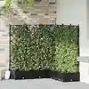 Image de vidaXL Cache-pot de jardin 5 pcs Noir 120 x 120 x 125,5 cm Acier