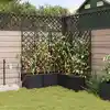 Image de vidaXL Cache-pot de jardin 5 pcs Noir Acier