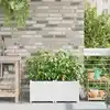 Image de vidaXL Cache-pot de jardin 2 pcs Blanc Acier