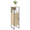 Image de vidaXL Cabinet de Salle de Bain avec étagère Beige 33 x 33 x 120,5 cm, Armoire de Salle de Bain stylée, Solution de Rangement Moderne, étagère Minimaliste, organise Tout Facilement