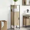 Image de vidaXL Cabinet de salle de bain avec étagère Beige 33 x 33 x 120,5 cm