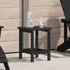 Image de vidaXL Table d'appoint Noir 38 x 38 x 46 cm Polyéthylène