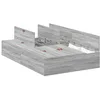 Image de vidaXL Cadre de lit avec Rangement Gris Sonoma 120 x 190 cm, Un Cadre de lit en pin Moderne, Solution de Rangement Robuste, Style épuré, Gain de Place, Organisation Chambre