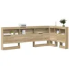 Image de vidaXL Tête de lit de Rangement Chêne Sonoma 80 cm Bois d'ingénierie, Tête de lit, Design Moderne, Solutions de Rangement, rectangulaire, Ample, Meuble Contemporain, organisateurs de Chambre