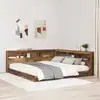 Image de vidaXL Tête de lit de rangement Bois Ancien 200 cm Bois d'ingénierie