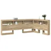 Image de vidaXL Tête de lit de Rangement Chêne Sonoma 120 cm Bois d'ingénierie, Tête de lit, Design Moderne, Solutions de Rangement, rectangulaire, Ample, Meuble Contemporain, organisateurs de Chambre