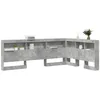 Image de vidaXL Tête de lit de Rangement Gris béton 120 cm Bois d'ingénierie, Tête de lit, Design Moderne, Solutions de Rangement, rectangulaire, Ample, Meuble Contemporain, organisateurs de Chambre