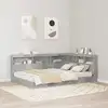 Image de vidaXL Tête de lit de rangement Gris béton 120 cm Bois d'ingénierie