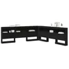 Image de vidaXL Tête de lit de Rangement Chêne Noir 180 cm Bois d'ingénierie, Tête de lit, Design Moderne, Solutions de Rangement, rectangulaire, Ample, Meuble Contemporain, organisateurs de Chambre