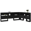 Image de vidaXL Tête de lit de Rangement Chêne Noir 135 cm Bois d'ingénierie, Tête de lit, Design Moderne, Solutions de Rangement, rectangulaire, Ample, Meuble Contemporain, organisateurs de Chambre