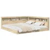 Image de vidaXL Lit Bibliothèque Chêne Sonoma 180 x 200 cm Bois d'ingénierie, Lit Moderne, résistant, Solutions de Rangement rectangulaires, Meubles en Bois, bibliothèque Pratique