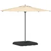 Image de vidaXL Base de Parasol à Bras déporté Noir 98 x 98 x 98 cm, Solutions pour Jardin et terrasse, Base d'ombrelle Moderne, équipement extérieur Solide, stabilité de l'ombre