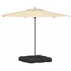 Image de vidaXL Base de Parasol à Bras déporté Noir 88,5 x 88,5 x 12 cm, Parasol Moderne, Base Amovible pour Jardin et terrasse, Support extérieur, résistant au Temps