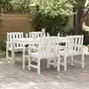 Image de vidaXL Chaise de jardin 4 pcs Blanc 65,5 x 59 x 88 cm Polyéthylène