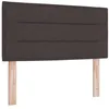 Image de vidaXL Tête de lit Marron foncé 90 cm Tissu, Tête de lit réglable, Design Moderne, rembourré, Solide, Touche Chic pour Une Chambre contemporaine