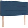 Image de vidaXL Tête de lit avec tête de lit Bleu 90 cm Cuir synthétique, Chambre Moderne, lit rectangulaire, tête de lit rembourrée, réglable en Hauteur, Cuir synthétique, Structure en pin