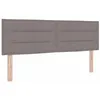 Image de vidaXL Tête de lit Taupe 144 cm Tissu, Tête de lit réglable, Design Moderne, rembourré, Solide, Touche Chic pour Une Chambre contemporaine