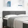 Image de vidaXL Tête de lit Gris foncé 160 cm tissu