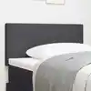 Image de vidaXL Tête de lit Gris foncé 90 cm Tissu en velours côtelé