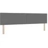 Image de vidaXL Tête de lit Gris Clair 200 cm Tissu en Velours côtelé, Tête de lit Tendance, Design Moderne rembourré, Mousse réglable, Tissu en Velours côtelé, Soutien pour Le lit