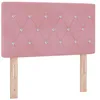 Image de vidaXL Tête de lit Rose 80 cm Velours