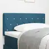 Image de vidaXL Tête de lit Bleu foncé 90 cm Velours