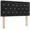 Image de vidaXL Tête de Lit en Velours Argyle Noir 100 cm Velours, Housses de tête réglables, tête de lit en Velours Moderne, Accessoire Douillet pour la Chambre, Design Personnalisable