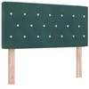 Image de vidaXL Tête de lit avec tête de lit Vert foncé 100 cm Cuir synthétique, Tête de lit rectangulaire Moderne, rembourrée en Simili Cuir, Accessoire déco pour lit