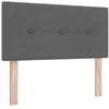 Image de vidaXL Tête de lit réglable en Hauteur Gris foncé 100 cm Tissu