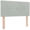 Image de vidaXL Tête de lit Gris Clair 100 cm Velours, Décor Moderne Chambre, tête de lit en Velours stylée, Design Minimaliste, Panneau rembourré résistant