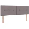Image de vidaXL Tête de lit réglable en Hauteur Taupe 144 cm Tissu, Têtière rectangulaire Moderne, Design de Chambre Chic, Accessoire Confortable à Plusieurs Niveaux