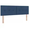 Image de vidaXL Tête de lit réglable en Hauteur Bleu 144 cm Tissu, Têtière rectangulaire Moderne, Design de Chambre Chic, Accessoire Confortable à Plusieurs Niveaux