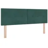 Image de vidaXL Tête de lit Vert foncé 160 cm Velours