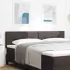 Image de vidaXL Tête de lit réglable en hauteur Marron foncé 180 cm tissu