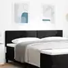 Image de vidaXL Tête de lit Noir 180 cm Velours