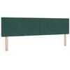 Image de vidaXL Tête de lit Vert foncé 180 cm Velours, Décor Moderne Chambre, tête de lit en Velours stylée, Design Minimaliste, Panneau rembourré résistant