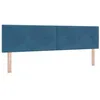 Image de vidaXL Tête de lit Bleu foncé 180 cm Velours, Décor Moderne Chambre, tête de lit en Velours stylée, Design Minimaliste, Panneau rembourré résistant