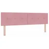 Image de vidaXL Tête de lit Rose 180 cm Velours