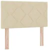 Image de vidaXL Tête de lit Crème 80 cm Tissu, Tête de lit rectangulaire Moderne, Tissu Chic pour Confort stylé, Meuble Durable pour Votre Chambre
